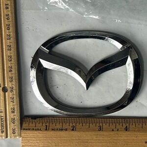 Mazda Emblem Chrome Logo Badge Car Emblem